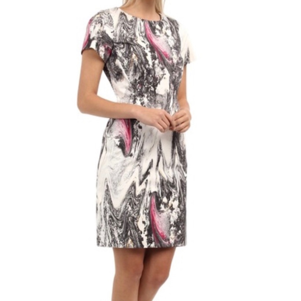 Rachel Roy marble print short sleeve dress Sz 2